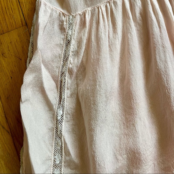 20s Vintage Flapper Pink Silk Step-In - Picture 7 of 16